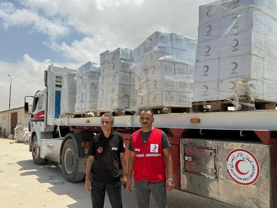 Türk Kızılay’dan Gazze’ye 165 TIR gıda yardımı