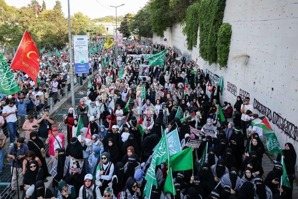 İstanbul’da Gazze’ye destek için ABD Konsolosluğuna yürüyüş düzenlendi