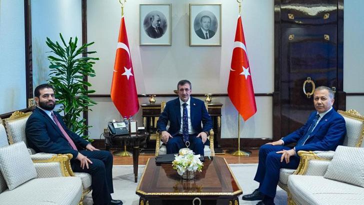 Cevdet Yılmaz, Suriye İçişleri Bakanı Hattab'ı kabul etti