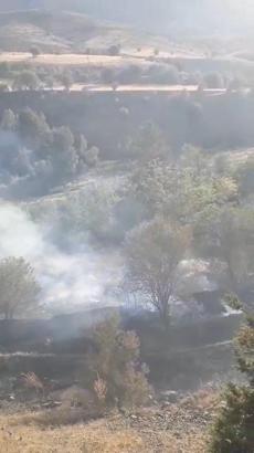 Elazığ’da örtü yangını