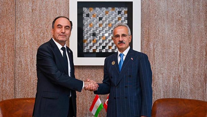 Bakan Uraloğlu, Tacikistan Ulaştırma Bakanı İbrohim ile görüştü