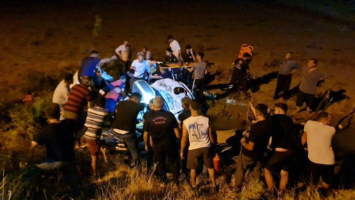 Osmaniye'de otomobil şarampole devrildi: 1 ölü, 1 yaralı