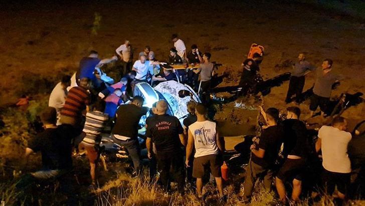 Osmaniye'de otomobil şarampole devrildi: 1 ölü, 1 yaralı