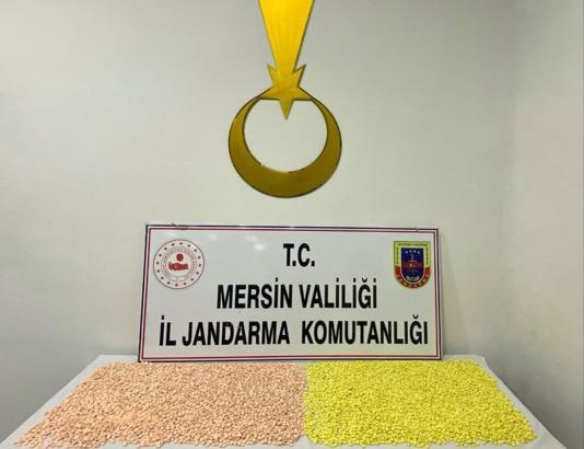 Mersin’de 18 bin 400 uyuşturucu hap ele geçirildi