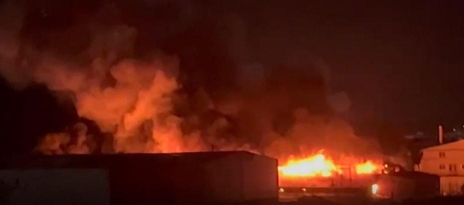 Çorum OSB’deki tekstil fabrikasında yangın