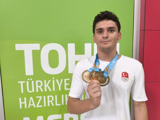 15 yaşında 46 Türkiye rekoru kırdı