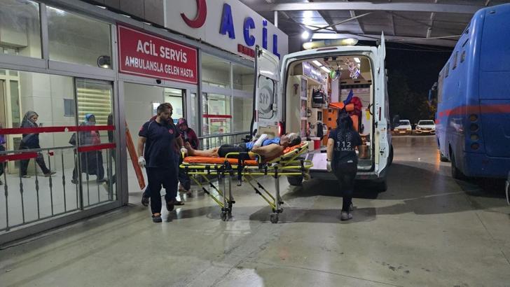 Kontrolden çıkarak devrilen motosikletteki 2 kişi yaralandı