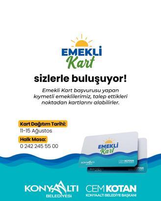 Konyaaltı’nda Emekli Kart için geri sayım
