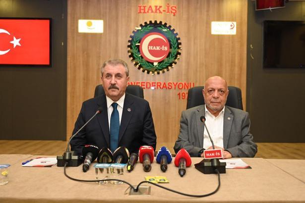 BBP Lideri Destici, HAK-İŞ Başkanı Arslan'ı ziyaret etti