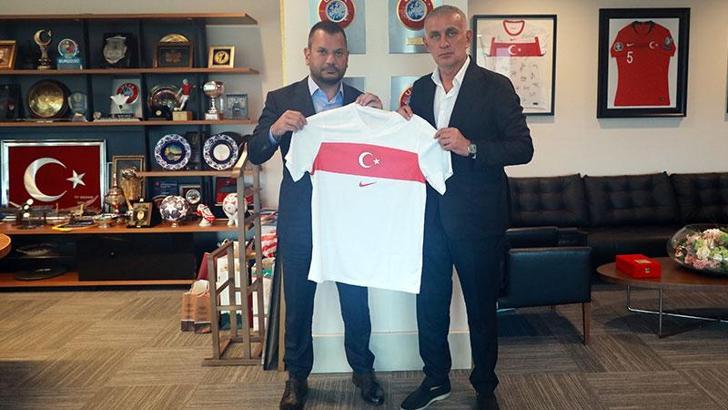 Trabzonspor ve Kulüpler Birliği Başkanı Doğan, Hacıosmanoğlu'nu ziyaret etti