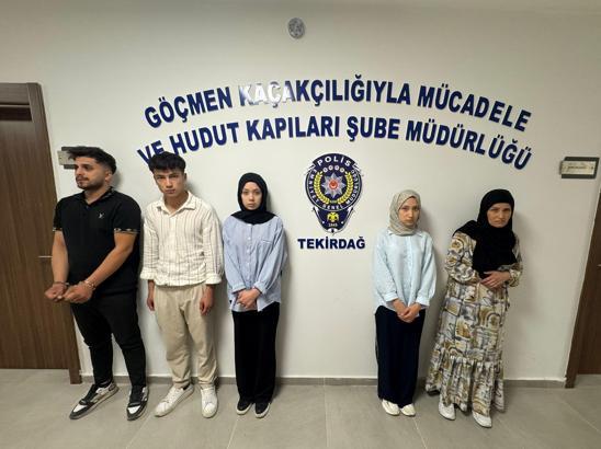 Tekirdağ'da 6 kaçak göçmen yakalandı