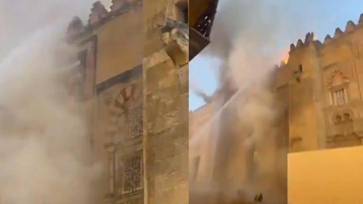 İspanya'da Kurtuba Camii-Katedrali'nde çıkan yangın söndürüldü