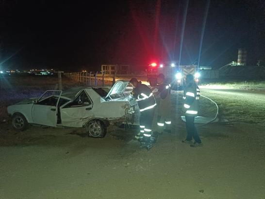 Mardin’de kontrolden çıkan otomobil tarlaya uçtu: 2 yaralı