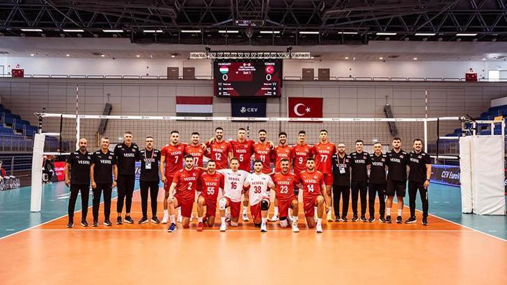 A Milli Erkek Voleybol Takımı, Macaristan'ı 3-0 mağlup etti