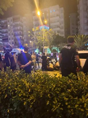 Adana'da polis motosikleti devrildi; 2 yaralı