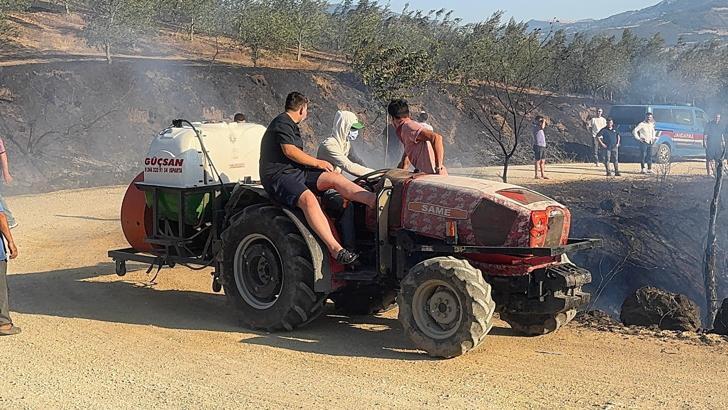 Sakarya'daki orman yangını, kışlaya ulaşmadan söndürüldü
