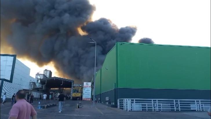 Gönen'de fabrika yangını/ Ek fotoğraflar