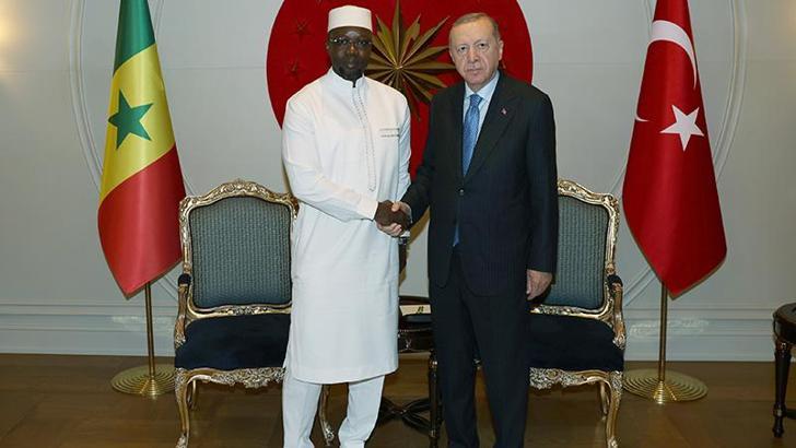 Cumhurbaşkanı Erdoğan Senegal Başbakanı Ousmane Sonko'yu kabul etti