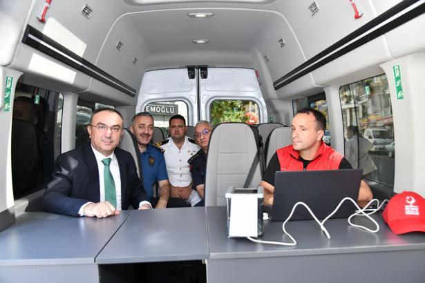Tekirdağ'da yeni mobil göç noktası aracı hizmete girdi