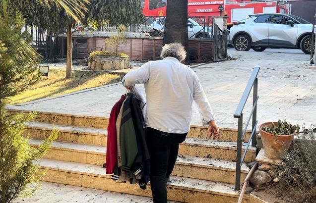 Çanakkale'de orman yangını 2'nci gününde (4)