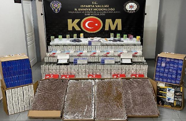 Isparta'da kaçakçılık operasyonu