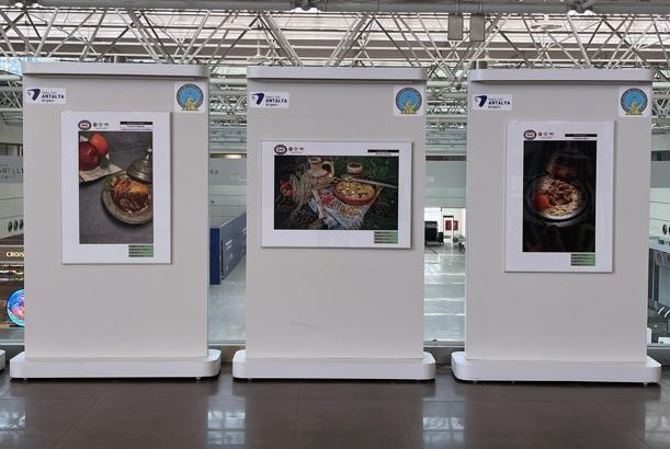 Havalimanında Anadolu lezzetlerinin görsel şöleni