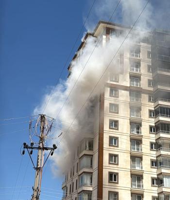 Mardin’de 17 katlı rezidansta yangın
