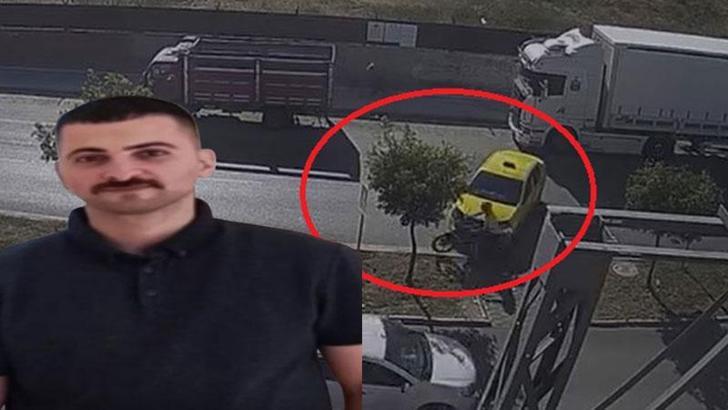 Yaya geçidinden geçmeye çalışan taksinin çarptığı motosiklet sürücüsü öldü