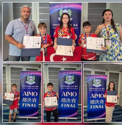 Japonya’daki matematik olimpiyatlarında bronz madalya ve liyakat ödülü aldılar