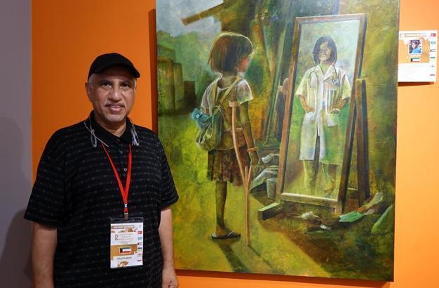 6 ülkeden 15 ressam Akçaabat'ta buluştu; Gazze'deki dram tuvale yansıdı