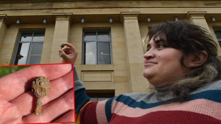 Arkeoloji öğrencisi, ilk kazısında tarihi keşif yaptı