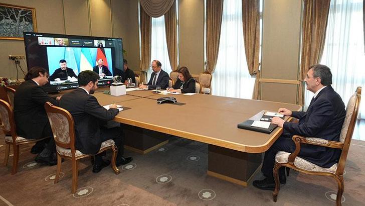 Cevdet Yılmaz, çevrim içi gerçekleştirilen 'Gönüllüler Koalisyonu Liderler Zirvesi'ne katıldı