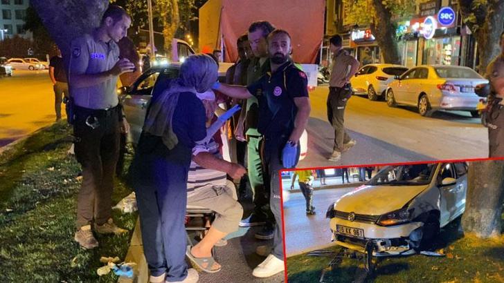 Bursa'da trafikte yavaşlayan kamyonete çarpan otomobil sürücüsü yaralandı