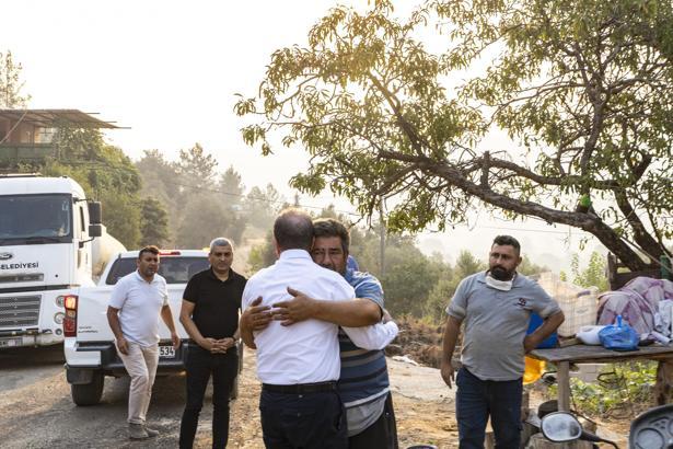 Başkan Seçer, yangın bölgesinde