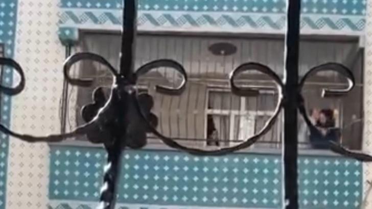 Şanlıurfa'da kadına şiddet kamerada