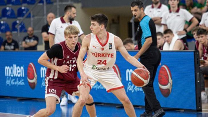 16 Yaş Altı Erkek Basketbol Milli Takımı, Letonya’ya yenildi