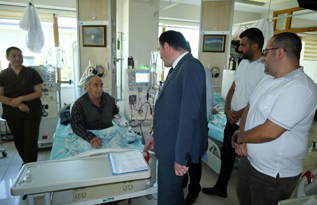 Kaymakam Türker'den hastane ziyareti
