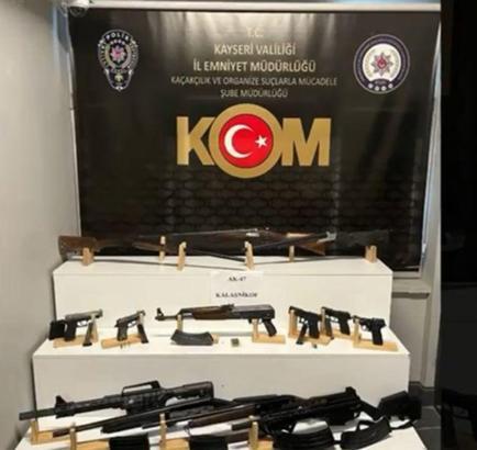 Kayseri’de silah ticareti: 5 gözaltı