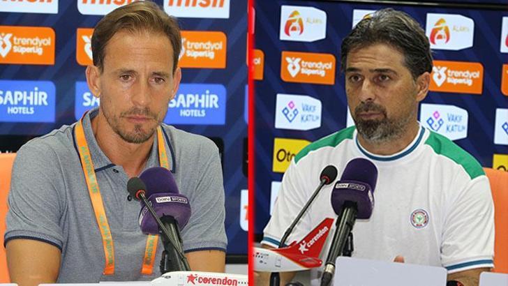 Alanyaspor - Çaykur Rizespor maçının ardından