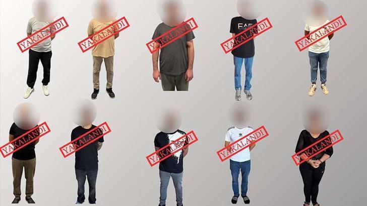 Kırmızı bültenle aranan 6, ulusal seviyede aranan 4 suçlu yakalanarak, Türkiye'ye getirildi