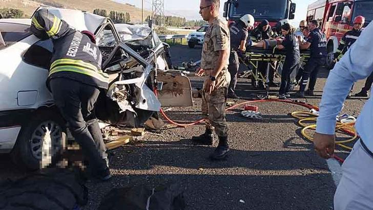 Erzurum’da şerit ihlali faciası: 4 ölü, 4 yaralı