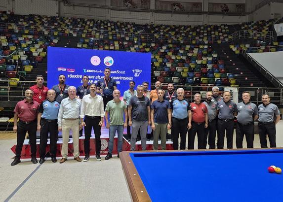 Samsun'da 3 Bant Bilardo Türkiye Şampiyonası tamamlandı