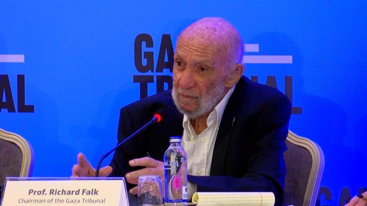 İstanbul- Gazze Mahkemesi Başkanı Falk: Soykırım karşısında sessizlik suç ortaklığıdır