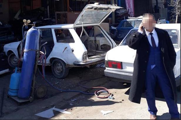 TBMM önünde otomobilini yaktı, gözaltına alındı (2)