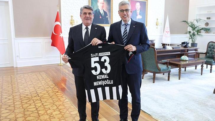 Bakan Memişoğlu, Beşiktaş Kulübü Başkanı Adalı’yı kabul etti