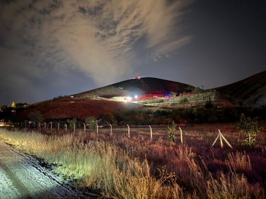 Eymir Gölü yakınlarında çıkan otluk yangını söndürüldü