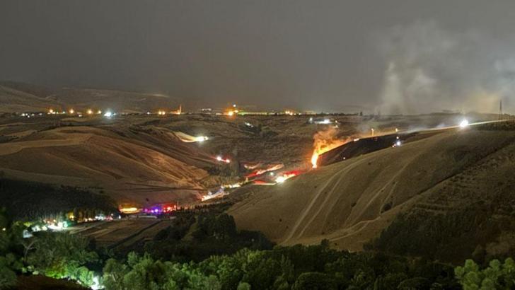 Eymir Gölü yakınlarında çıkan yangının nedeni havai fişek; 2 gözaltı