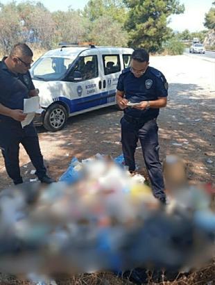 Bodrum'da zabıta ekiplerinden çevreyi kirletenlere ceza