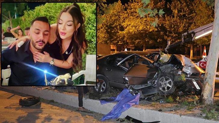 Nişanlı çift, doğum günü kutlaması dönüşü kazada yaşamını yitirdi