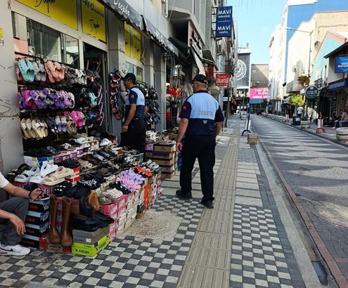 Keşan’da kaldırım işgallerine karşı denetimler arttırıldı